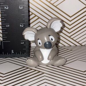 Fisher Price Little People Koala Bear Figure Sitting Grey Zoo Safari Animal
